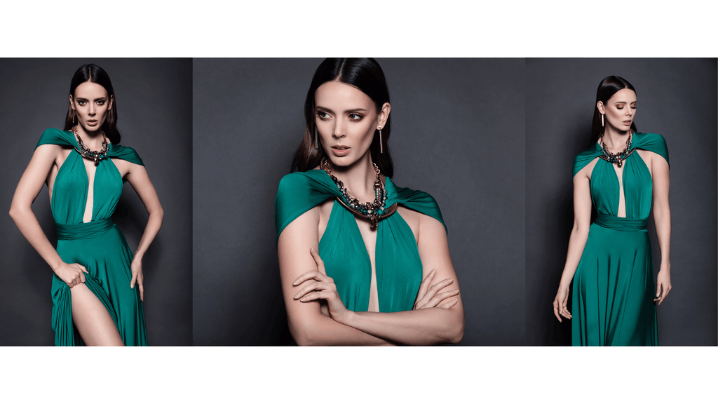 Infinity dress 2025 with necklace