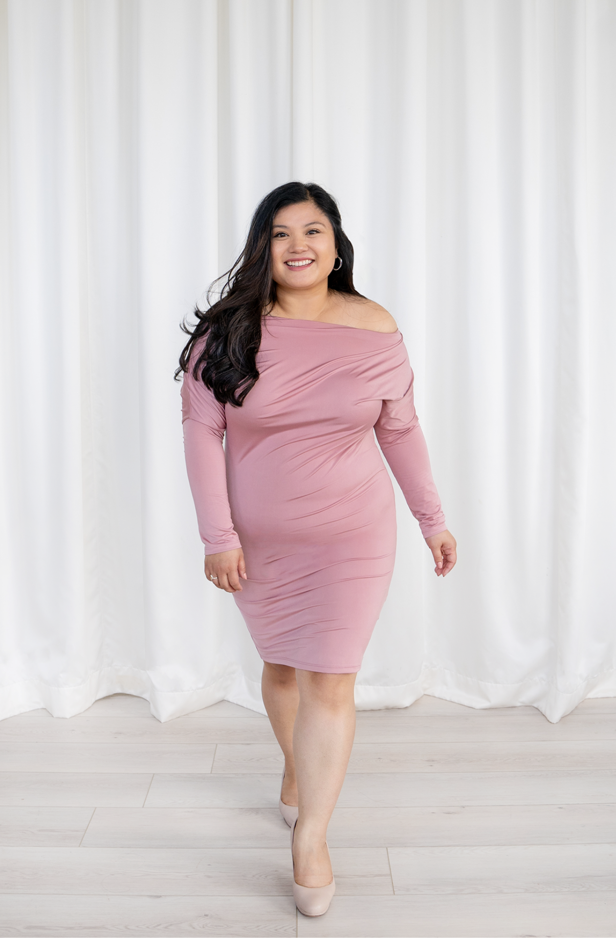 Women's Tops - Calla 3/4 Sleeve Multiway Tunic Top Dress – Henkaa