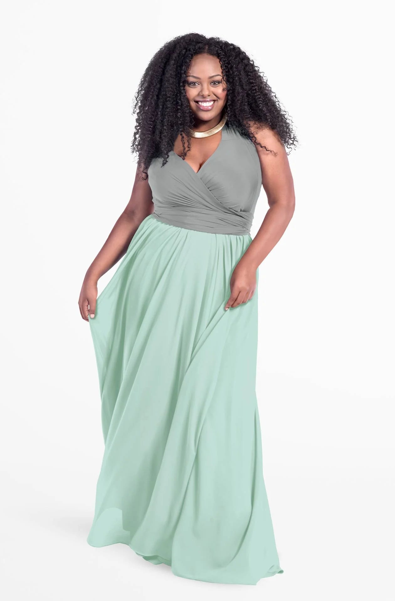 Layered chiffon maxi skirt online