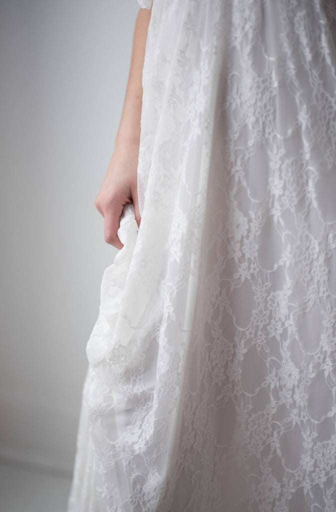 Stylish Set - Daffodil Convertible Maxi Lace Wedding Dress Overlay